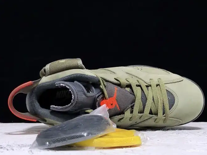 Air 6 Scott Olive x CN1084-200 Medium Travis Jordan 0506